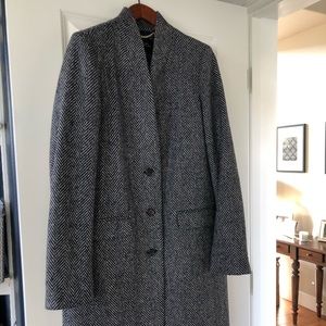 8 Tall J.Crew Herringbone Wool Coat